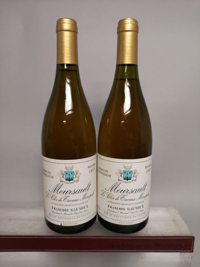 null 2 bouteilles MEURSAULT "Le Clos de Tavaux Monopole" - François GAUNOUX 1997


Etiquettes...