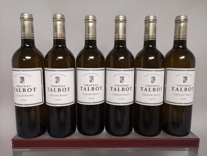 null 6 bouteilles Le Caillou Blanc de Château TALBOT - Bordeaux blanc sec 2016 En...
