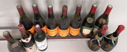 null 12 bouteilles VINS DIVERS DE FRANCE A VENDRE EN L'ETAT : Gigondas "Les Pallieroudas"...