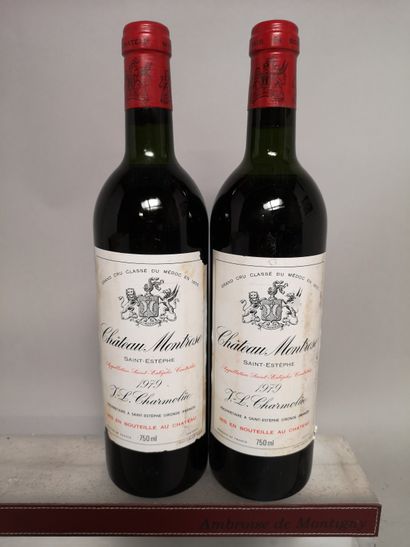 null 2 bouteilles Château MONTROSE - 2e GCC Saint Estèphe 1979


Etiquettes lég....