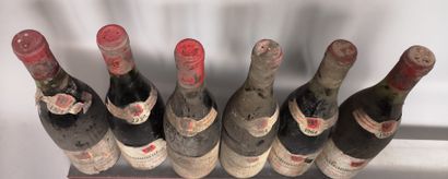 null 6 bouteilles CHATEAUNEUF du PAPE Domaine de MONT REDON , 1 bouteille de 1957,...