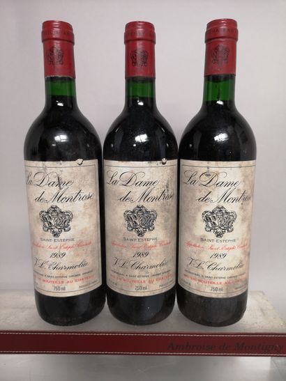 null 3 bouteilles LA DAME DE MONTROSE - Saint Estèphe 1989


Etiquettes tachées et...