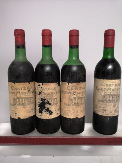 null 4 bouteilles Château HAUT MARBUZET - Saint Estèphe 3 bouteilles de 1979 et 1...