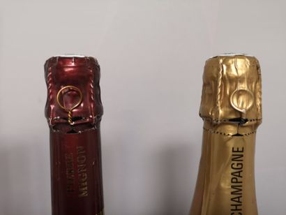 null 4 bouteilles CHAMPAGNES DIVERS A VENDRE EN L'ETAT : 1 bouteille CHAMPAGNE CREPAUX...