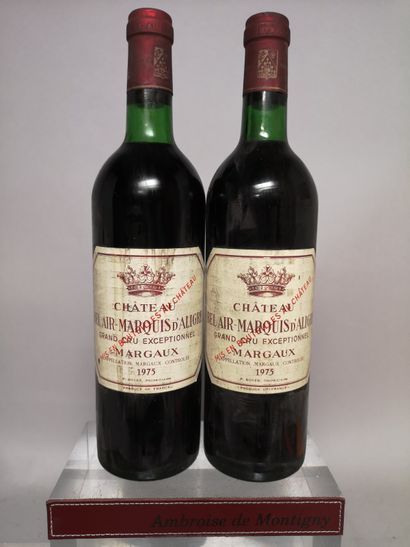 null 2 bouteilles CHÂTEAU BEL AIR MARQUIS D'ALIGRE - Margaux 1975


Etiquettes lég....