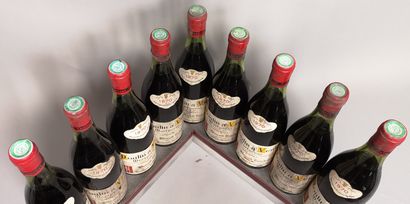 null 9 bouteilles MOULIN-A-VENT "Mortperay" - Benoit TRICHARD 1970 A VENDRE EN L...