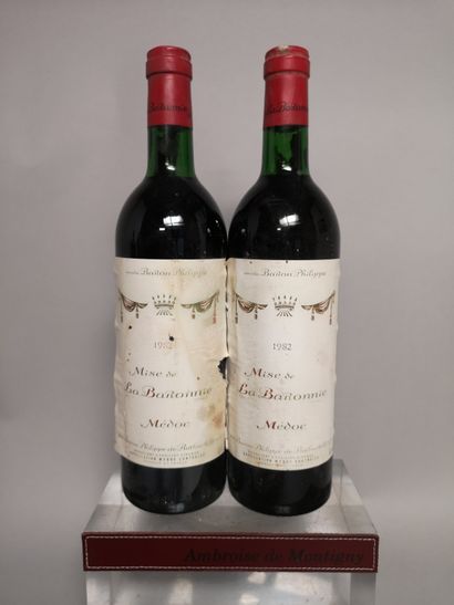 null 2 bouteilles MEDOC MISE de la BARONNIE - Baron Philippe de ROTHSCHILD 1982


Etiquettes...
