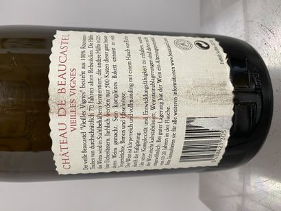 null 1 bouteille Château de BEAUCASTEL CHÂTEAUNEUF du PAPE Blanc Vieilles vignes...