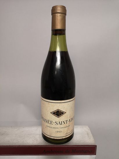null 1 bouteille ROMANEE SAINT VIVANT - NICOLAS 1962


Etiquette légèrement tachée....