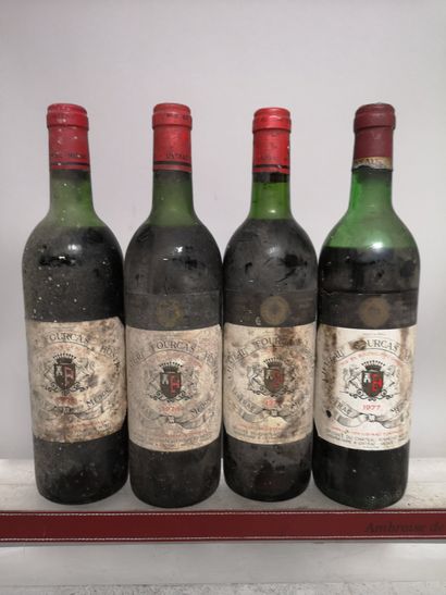 null 4 bouteilles Château FOURCAS HOSTEN - Listrac Médoc 3 bouteilles de 1976 et...