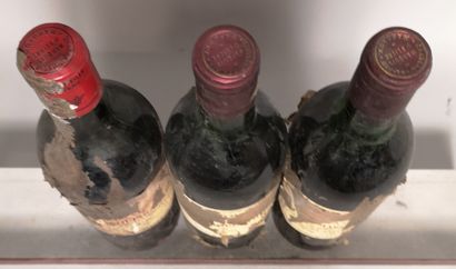 null 3 bouteilles Château BEL AIR MARQUIS D'ALIGRE - Margaux 1 bouteille de 1961...