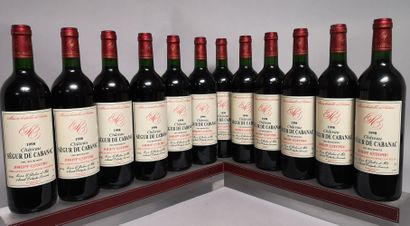null 12 bouteilles Château SEGUR DE CABANAC - Saint Estèphe En caisse bois. 1998