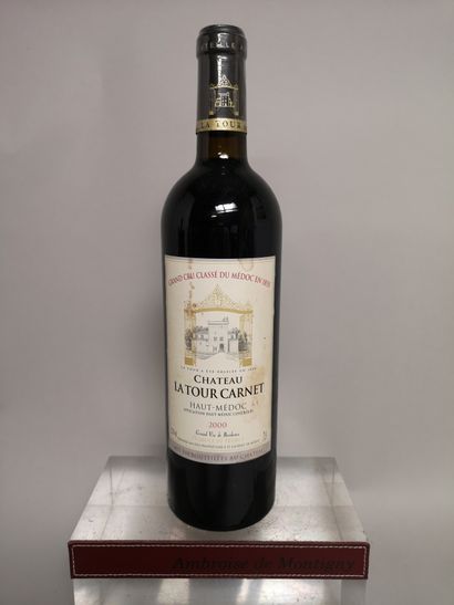 null 1 bouteille Château LA TOUR CARNET - 4e GCC Haut Médoc 2000


Etiquette légèrement...
