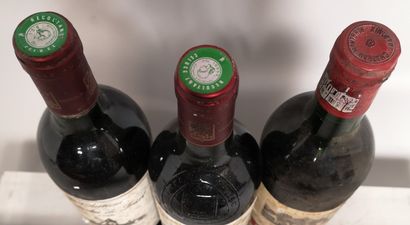 null 3 bouteilles BORDEAUX - MARGAUX DIVERS : Château DAUZAC 2é Gcc 1986, Château...