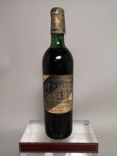 null 1 bouteille Château LATOUR MARTILLAC - GCC Graves 1969


Etiquette tachée. Haute...