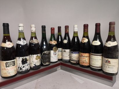 null 11 bouteilles BOURGOGNE ROUGE DIVERS A VENDRE EN L'ETAT; Dont : ALOXE CORTON...