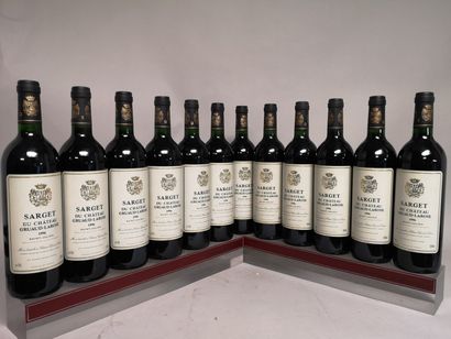 null 12 bouteilles SARGET du Château GRUAUD LAROSE - Saint Julien 1996 En caisse...