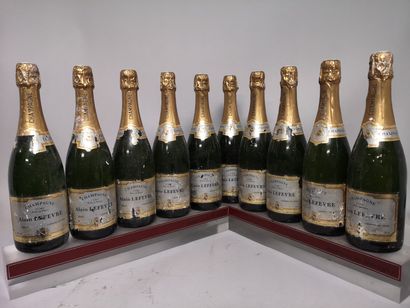 null 10 bouteilles CHAMPAGNE "1er Cru Blanc de blancs" - Alain LEFEVRE A VENDRE EN...