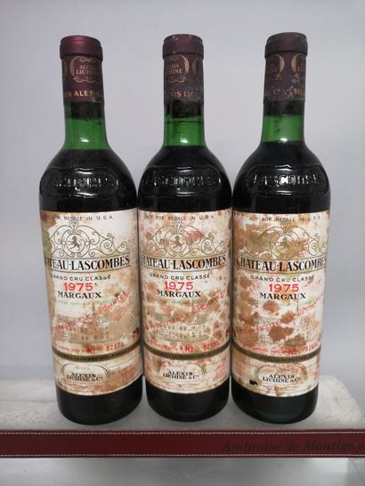 null 3 bouteilles Château LASCOMBES - 2e GCC Margaux 1975


Etiquettes tachées. 1...
