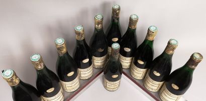 null 11 bouteilles SAUMUR CHAMPIGNY - Ets GOBLET Nég. 1964 A VENDRE EN L'ETAT