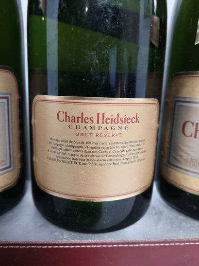 null 5 bouteilles CHAMPAGNE - Charles HEIDSIECK "Brut réserve" En coffrets