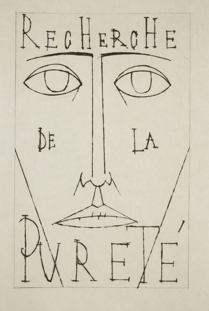 BUFFET, Bernard. Recherche de la pureté. Paris, Henri Creuzevault, 1953. 1 vol. large...