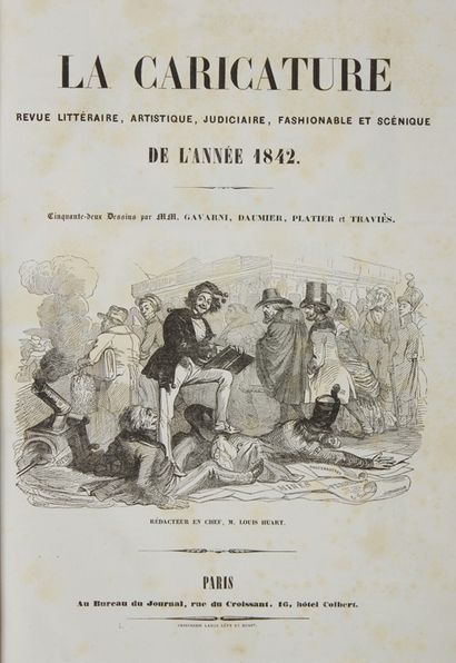 [CARICATURE]. HUART (Louis), dir. La caricature, revue littéraire, artistique, judiciaire,...