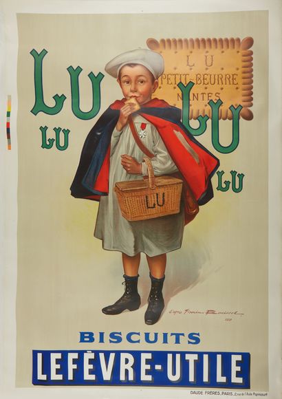 Firmin BOUISSET d'après 
LU - Biscuits Lefèvre Utile (le petit écolier)
Imprimerie...