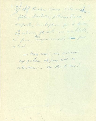 [CELINE] Louis-Ferdinand CÉLINE (1894-1961). 
Double carbone du manuscrit de Nord...