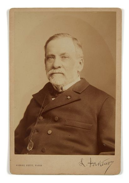 null [PHOTOGRAPHIE]. [PASTEUR (Louis)]. Portrait de Louis Pasteur (1822-1895) par...