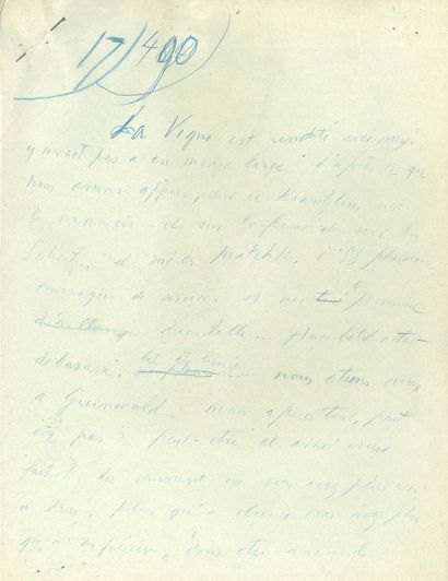 [CELINE] Louis-Ferdinand CÉLINE (1894-1961). 
Double carbone du manuscrit de Nord...