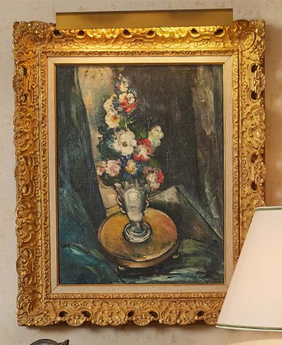 Maurice de Vlaminck (1876-1958) 
Le Guéridon au vase de fleurs, 1914-1915
Huile sur...