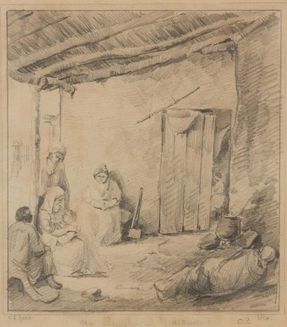 Camille PISSARRO (1830-1903) 


Un rancho en Venezuela



Dessin au crayon noir annoté...