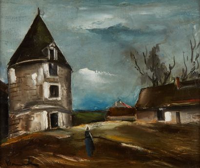 Maurice de Vlaminck (1876-1958) 
La Tour près de la maison, 1925-1926
Huile sur toile...