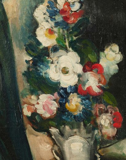 Maurice de Vlaminck (1876-1958) 
Le Guéridon au vase de fleurs, 1914-1915
Huile sur...