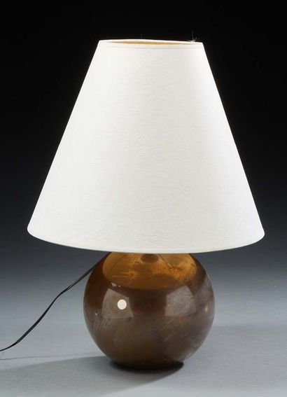 TRAVAIL FRANÇAIS Lampe boule en verre
H : 20 cm