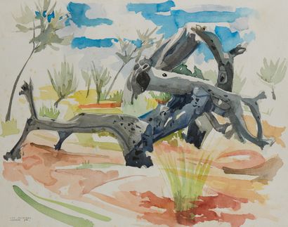 MAURICE PRE (1908-1988) The Olive Trees
Watercolour on paper
Titled and signed lower...