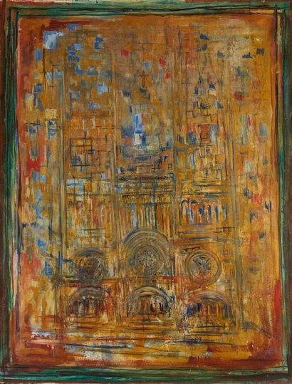 Serge HÉLIAS (1923-2007) Notre dame de Paris, 1956
Oil on canvas
Signed lower right
117...