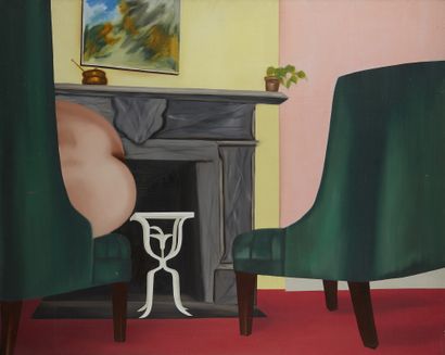 Antonio RECALCATI (né en 1938) Interior New York city, 1971 oil on canvas
Signed...