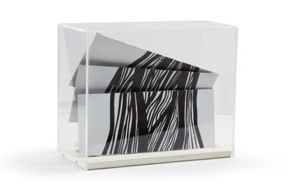Gérard KOCH (né en 1926) Suite de deux sculptures en tôle d'aluminium découpée et...