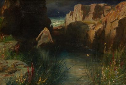 Hermann Hendrich (1856-1931) Bather
Oil on canvas
Signed lower left
Annotations on...