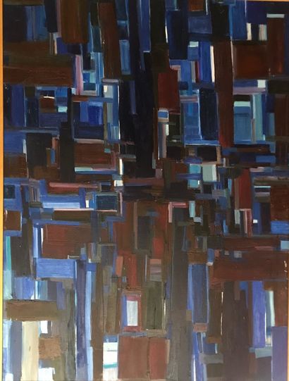 Madeleine CLAASS (1916-2003) 
Composition bleue 1980



Huile sur toile



130 x...