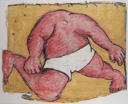 Jean Charles Blais (né en 1956) Acrobat, 1982
Mixed media on paper
Signed and dated...