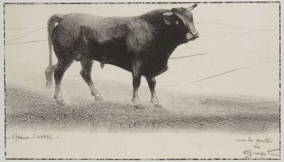 LUCIEN GUYOT (1885-1973), D'APRÈS Bull
Engraving on paper
Annotated "Epreuve d'artiste"...