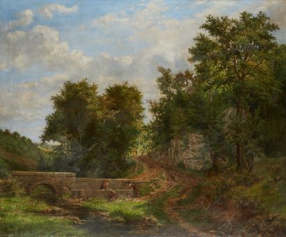ANDRÉ SODAR (1830-1903) Oil on canvas
Signed lower right and dated 1887.
108 x 131...