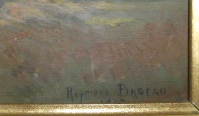 null Raymond PERREAU (1874-1976)

Route de campagne

Huile sur panneau signée en...