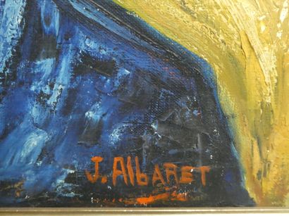 null Jean ALBARET (1920-1995)

"Femme au chapeau"

Huile sur toile signée en bas...