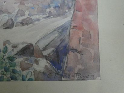 null Charles-René PAYEN (XIX-XXe)

Village marocain

Aquarelle sur papier 

Signé...