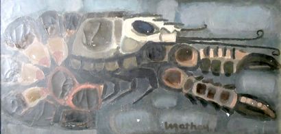null MATHEY

Homard

Huile sur toile

Dim. : 39 x 78 cm

Eclats