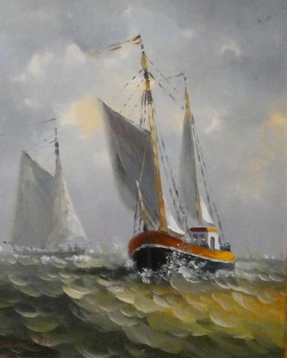 null Marius ZABIN (né en 1956)

Bateaux de pêche

Huile sur panneau, signé en bas...